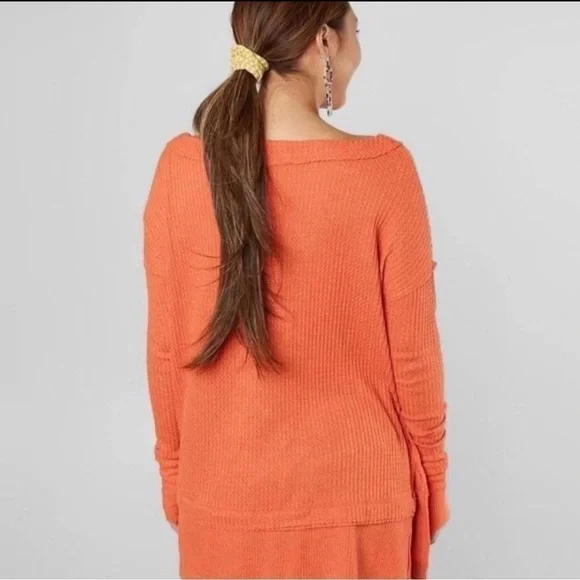 FREE People North Shore Thermal Waffle Knit Top in size S - Picture 10 of 14
